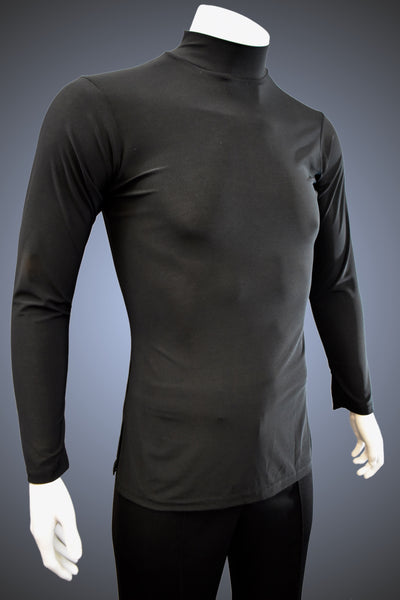 Turtleneck Latin/Rhythm Shirt with Side Slits - GS302 - Shirt by Randall Ready