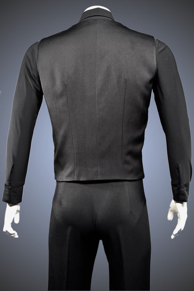 Single-Breasted Dance Vest with Notched Lapels and Straight Hem - Vest2 - Jacket by Randall Ready