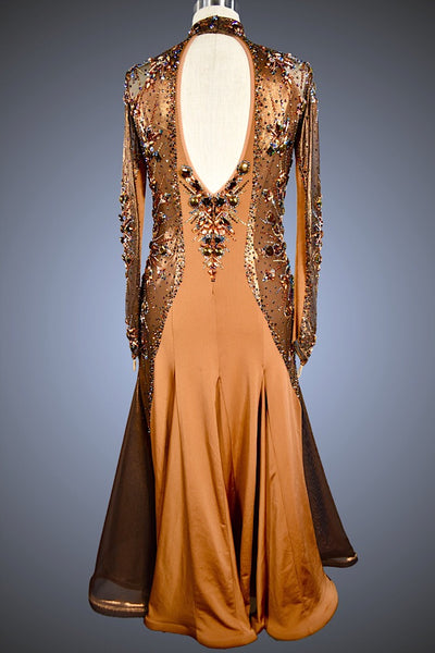 Copper and Bronze Gown - Dress by Randall Designs