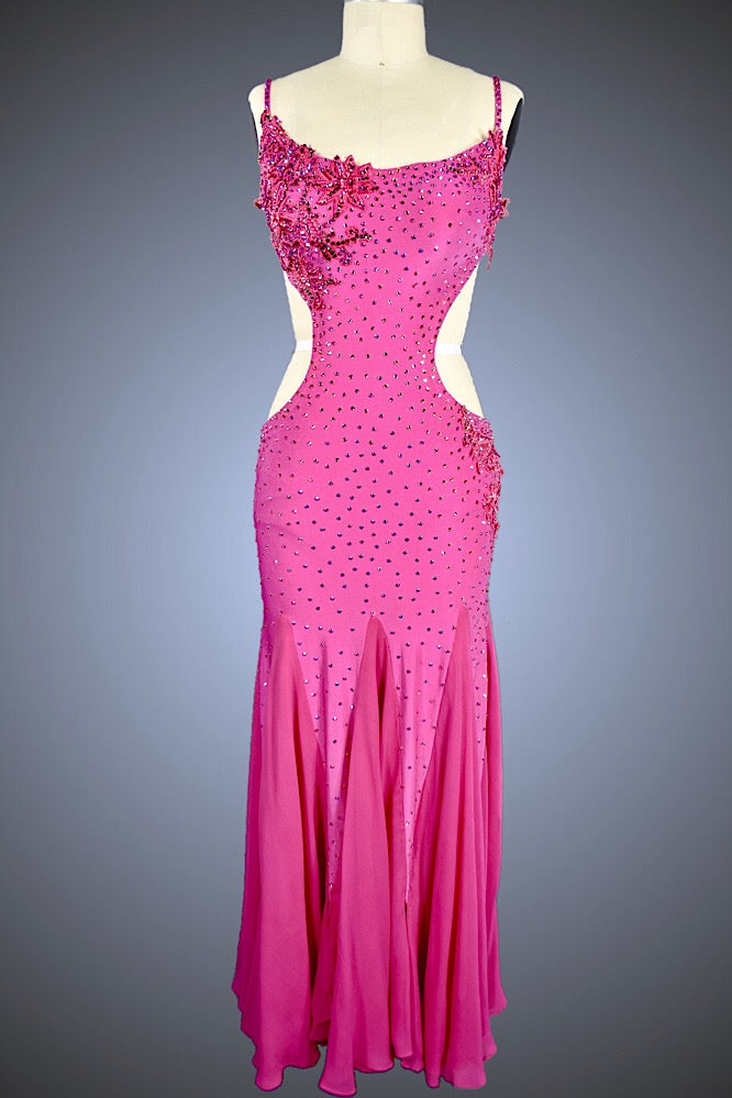 Orchid Eight Point Star with Open Sides and Silk Chiffon Skirt
