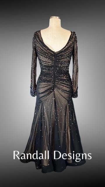 Black Mesh Smooth Dress with Multi-Colored Stones – Randall Designs