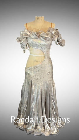 randall designs ballroom dresses DESIGNS BY RANDALL Smooth Black Ballroom Dress Worn Once by Local Professional Dancer