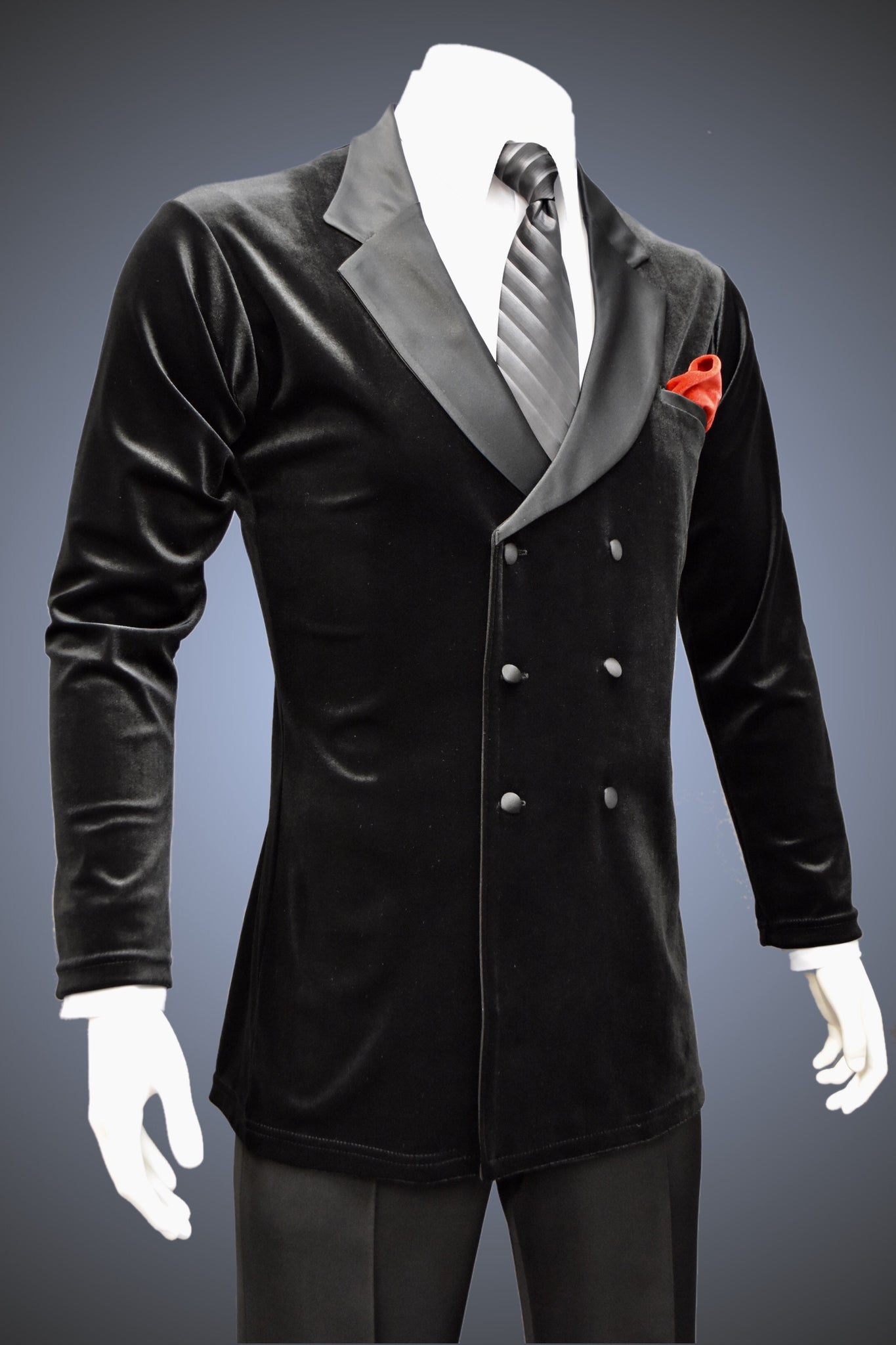 Men’s Double-Breasted Velvet Lounge Smooth Jacket - JK101 - Jacket by Randall Ready