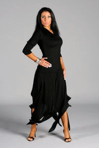 Ladies Latin/Rhythm Skirt with Multi-Slits - RS-8 - Skirt by Randall Designs