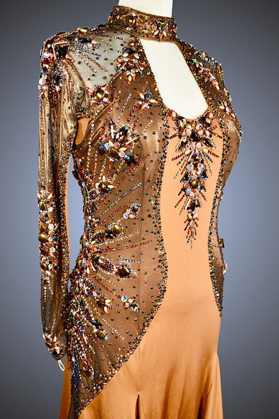 Copper and Bronze Gown - Dress by Randall Designs